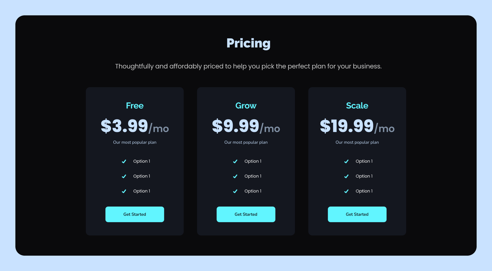 Example of Website Design