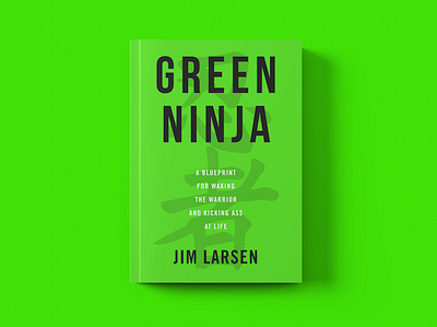 Green Ninja book cover design graphic design