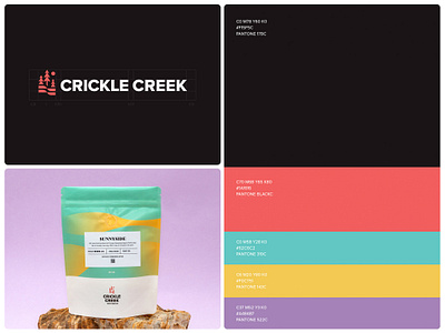 Branding Crickle Creek Coffee Roasters brand identity branding calgary canada coffee roasters icon identity logotype mark packaging packaging design