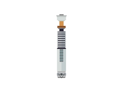 Luke's Lightsaber flat gravit gravit designer gravitapp illustration lightsaber star wars vectors