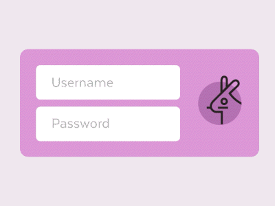 dailyui 001: Sign-up animation bunny dailyui gif sign up ui ux