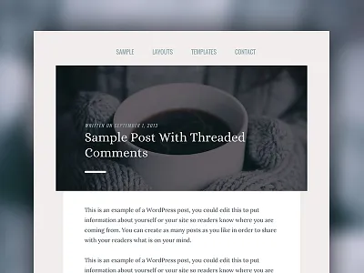 Letter blog genesis framework theme typography ui ux web design wordpress