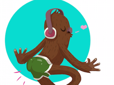 Just Dance character design dance illustration nature sassquatch