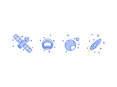 Space Journey design earth icon illustration journey line icon moon rocket space vacation vector