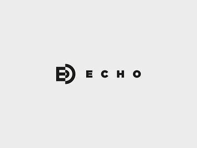 Echo Logotype brand identity logo mark minimal symbol