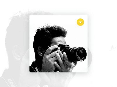 Social Share 010 black card dailyui photo card photographer share share card social ui white