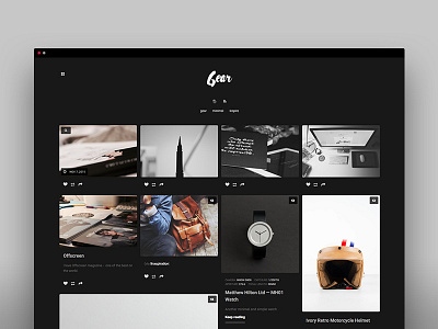 ( objective ) tumblr theme in black black design gallery grid minimal portfolio theme tumblr theme ui web