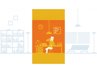 Process Animation - 2. Producers animated animation gif process