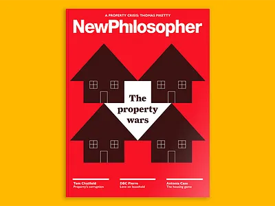 The property wars cover cover design design magazine minimal new philosopher philosophy travel