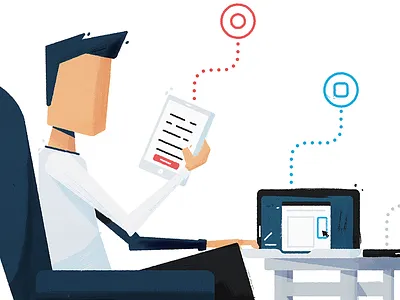 Digital Marketing WIP content digital marketing illustration ipad marketing tablet user