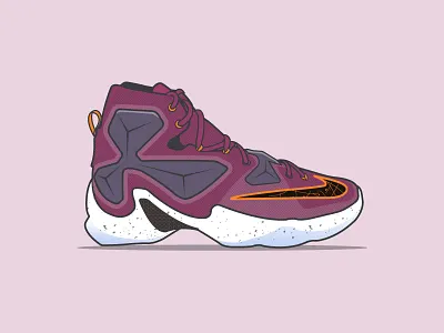 Lebron 13 illustration lebron lebron 13 lebron james nike shoe