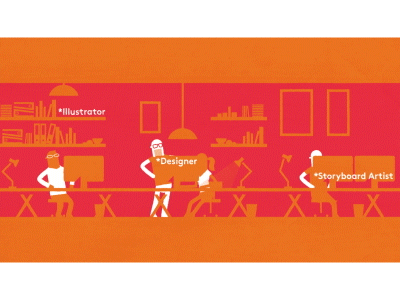 Process Animation - 5. Illustrator, Designer & Storyboard Artist animated animation gif process