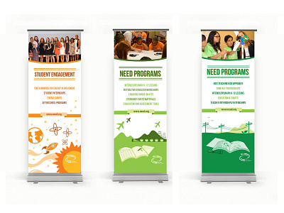 Pull-up Banners Set 2 display education energy national need pull up