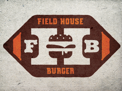 More Ideas burger design football identity illustration logo restaurant