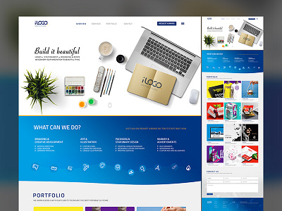 iLogo Website design design interface logo ui ux web website
