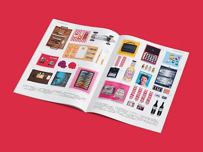 002 brochure christmas geometric graphic layout magazine pattern photography red repeat