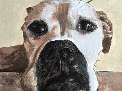 Marley acrylic paint boxer paint