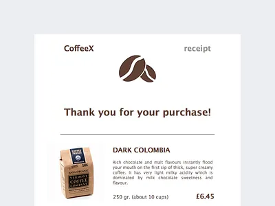 Email Receipt dailyui email receipt sketch