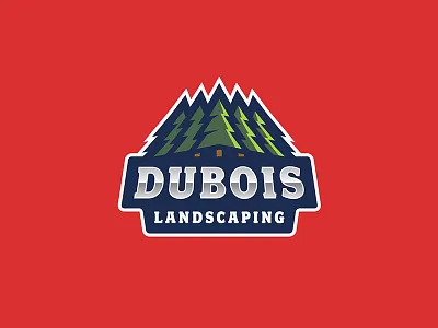 Dubois Landscaping landscaping logo logotype nature sports tree trees
