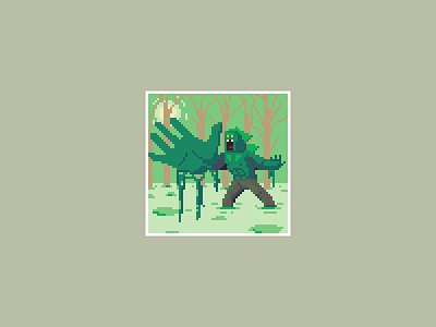 Swamp Monster pixel art pixels