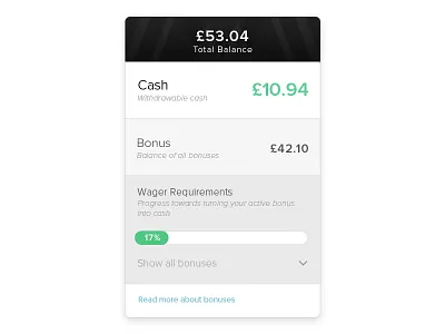 Wallet Total Balance Modal modal ui wallet