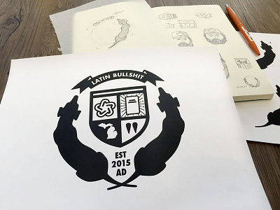 Draplin U Seal of Authenticity aafindy aigaindy ddc draplin draplinu e3 elementthree fusesessions indy process sketch