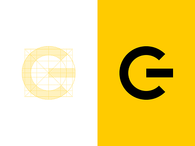 New personal logo brand branding construction gc identity logo logotype mark monogram personal yellow