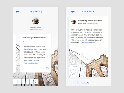 Advice preview advice brooklyn card city news preview scroll sketch travel trip ui design usa