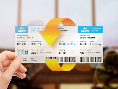 Ticket teaser airline arrow illustration ticket