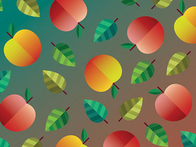 Autumn Pattern apples fall seasonal vector