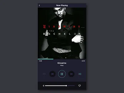 Music app challenge design music app music player ui