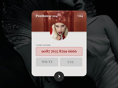 dailyui 002: Credit Card Inputs ahs cards credit dailyui fashion gaga hotel lady