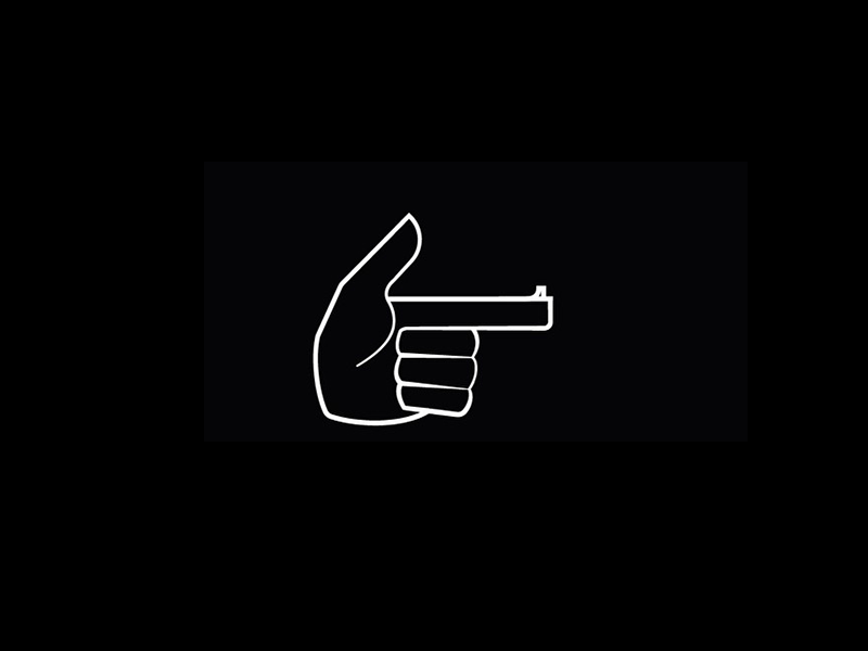 Black desperado gun hand icon oxmo oxmo puccino rap