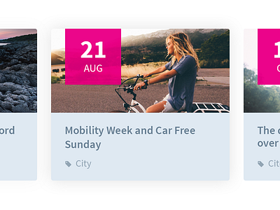 Event calendar date event tag ui widget