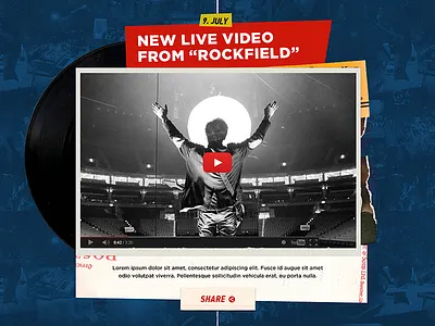 Retro video player for music Blog blog collage music player post retro video