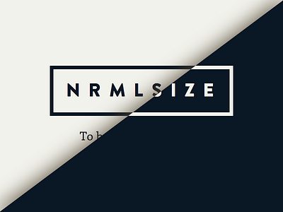 Logo - NRMLSIZE brand branding e commerce fashion logo nrmlsize plussize shop woman