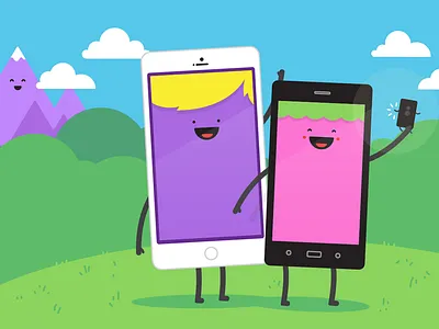 Selfie Selfies happiness illustration phones selfie snap
