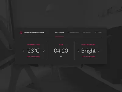 021 - Home Monitoring Dashboard app application clean dashboard design home interface monitoring simple user web