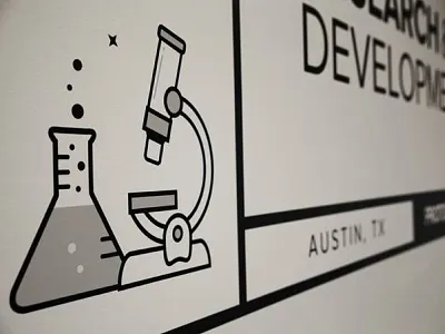 Research & Development design development lab laboratory poster product design research science science bitch