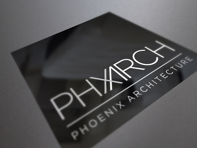 Phoenix Architecture architect foil stamp identity design print design