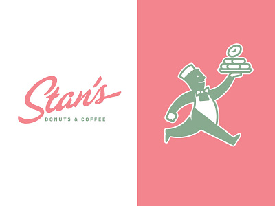 Stan's coffee donut donuts illustration lettering logo script vector