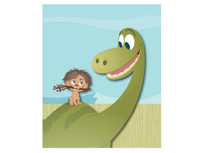 The Good Dinosaur Art disney downtown disney jerrod maruyama pixar the good dinosaur wonderground gallery