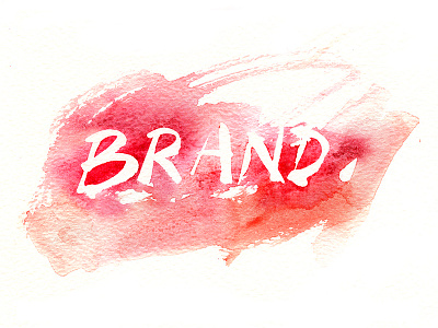 Watercolor Website Titles l 1 brand illustration red title watercolor website