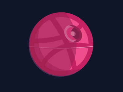 Thank you Jaime Sparr! death star dribbble invitation invite thank you