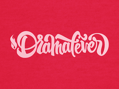 DramaFever Tee logo typography