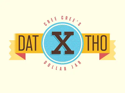 Dat X Tho aspca design ribbon typography