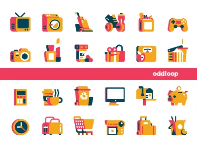 Planner Icons icon iconography illustration vector