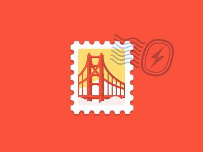 Hello, Swiftype! bridge california golden gate illustration san francisco stamp swiftype