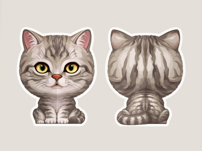 Tabby Cat cat character character design icon illustration kitty vector