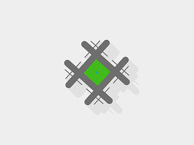 The Legendary Tic Hash Clover animated gif animation clover gif hashtag lines mograph motion graphics shamrock slack symbol tic tac toe
